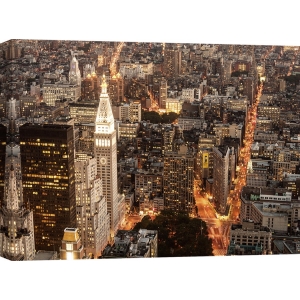 Cuadro en canvas, poster New York. Setboun, Vista aérea de Manhattan