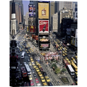 Wall art print and canvas. Setboun, Traffic in Times Square, New York