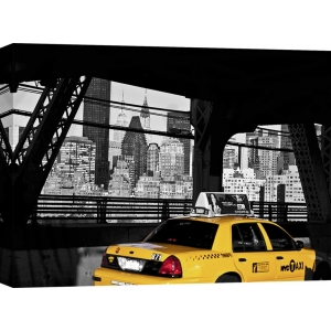 Wall art print and canvas. Setboun, Taxi on the Queensboro Bridge, New York