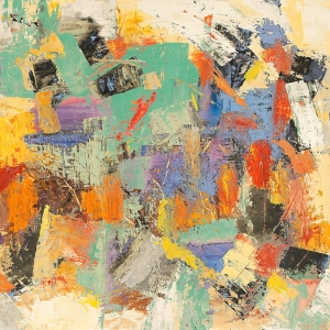 Cuadro abstracto en lienzo, poster, Lucas, Revolución de colores II