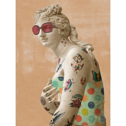 Cuadro moderno en lienzo, poster, Steven Hill, Tattooed Venus