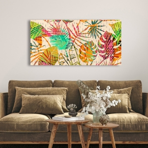 Cuadro de hojas moderno, lienzo y poster. Grant, Palm Festoon
