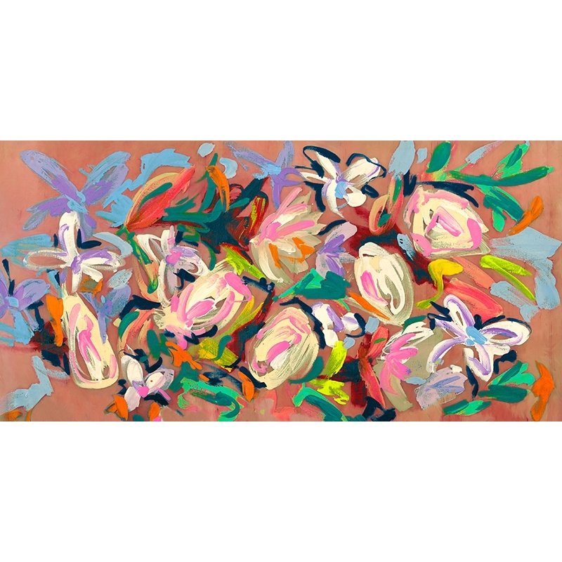 Tableau fleurs moderne, Kelly Parr, Nymphéas au soleil