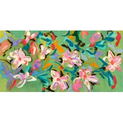 Tableau fleurs moderne, Kelly Parr, Nénuphars en été