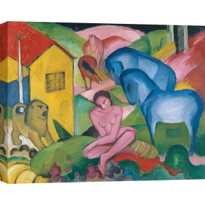 Wall art print, canvas, poster, The Dream by Franz Marc