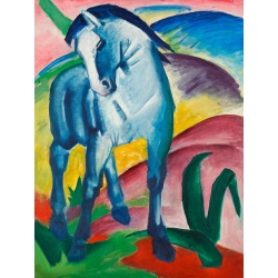 Franz Marc, Blaues Pferd I, Kunstdruck und Leinwandbilder