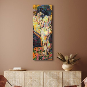 Quadro su tela o poster di Kirchner, Due nudi