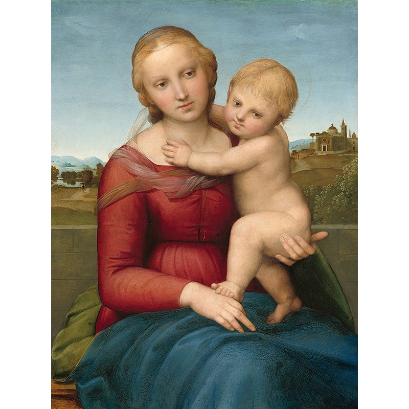 Tableau sur toile Raphael, The Small Cowper Madonna