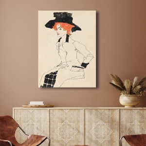 Quadro con disegno di Egon Schiele, Ritratto di donna II