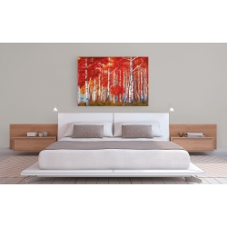 Wall art print and canvas. Angelo Masera, Birch Forest