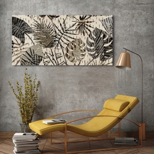 Quadro moderno con foglie di palma. Eve C. Grant, Palme in grigio