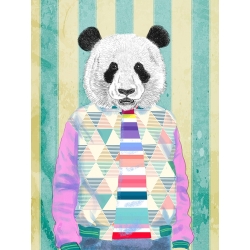 Quadro moderno con animali, panda. Matt Spencer, The Dude