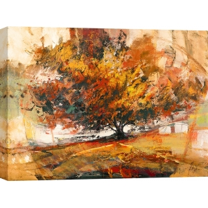 Kunstdruck, Leinwandbilder, Baum im Wind von Luigi Florio