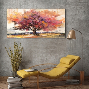 Quadro albero, stampa e tela. Luigi Florio, Albero d'autunno