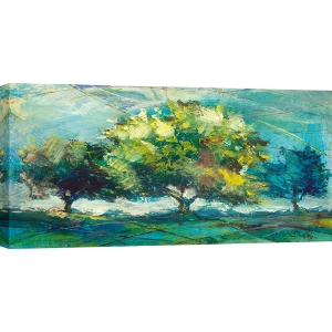 Kunstdruck, Leinwandbilder, Saphir-Bäume von Luigi Florio