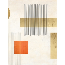 Tableau abstrait sur toile, Lignes et Formes II de Sayaka Miko