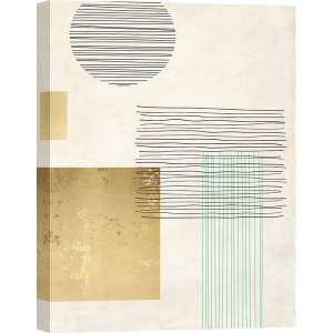 Abstrakte Kunstdruck, Linien und Formen III von Sayaka Miko