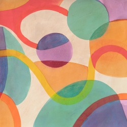 Cuadro abstracto de colores, Laughter I (detalle), Steve Roja