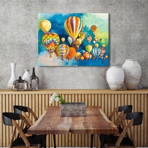 Art print and canvas, Baloons Hanging in the Sky II by Luigi Florio