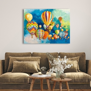 Art print and canvas, Baloons Hanging in the Sky II by Luigi Florio