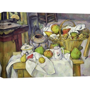 Leinwandbilder. Paul Cezanne, Stillleben mit Korb (detail)