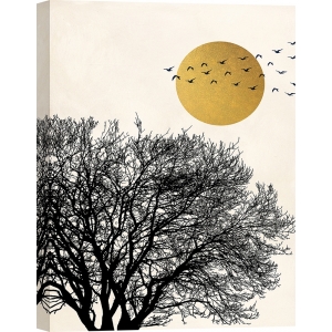 Tableau scandinave, affiche, Oiseaux migrant I de Sayaka Miko