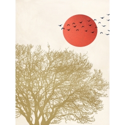 Skandinavische Kunstdrucke, Poster, Zugvögel II von Sayaka Miko