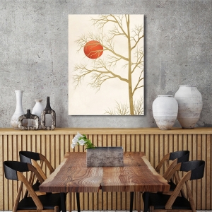 Modern art print and canvas, Red Sunset by Sayaka Miko