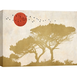 Tableau style scandinave, Au-dessus des arbres de Sayaka Miko