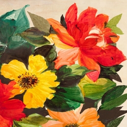 Cuadro flores, lienzo y lámina, Verano en el jardín II, Anna Borgese