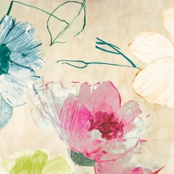 Art print, canvas, Colorful Floral Composition I det) by Kelly Parr