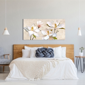 Wall art print and canvas, Ivory Magnolia by Luca Villa