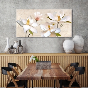 Tableau sur toile, affiche, Magnolia ivoire de Luca Villa