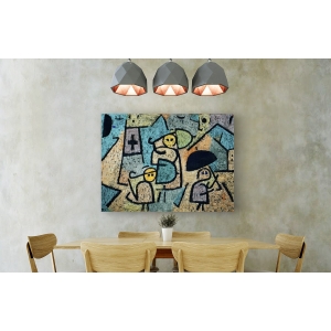 Cuadro abstracto en canvas. Paul Klee, Protected Children