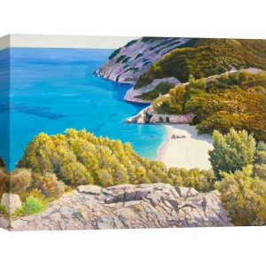 Kunstdruck, Leinwandbilder Meer, Sonnige Bucht, Adriano Galasso