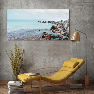 Quadro foto di mare, Pangea Images, Ciottoli sulla spiaggia