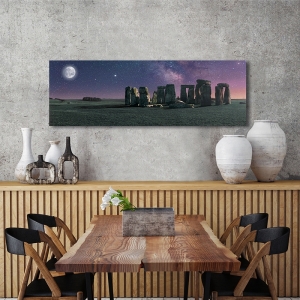 Wall art print and canvas, Stonehenge Moon by  Pangea Images
