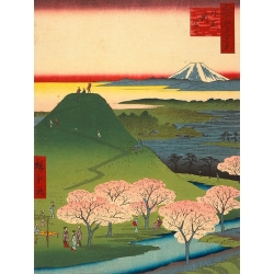 Japanische Kunstdrucke, Neuer Fuji, Meguro, Ando Hiroshige