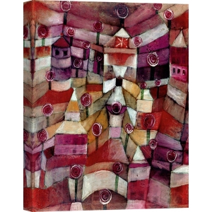Cuadro abstracto en canvas. Paul Klee, Rose Garden