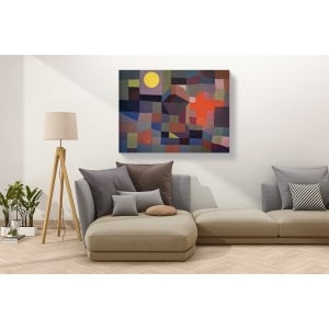 Wall art print and canvas. Paul Klee, Fire at Full Moon