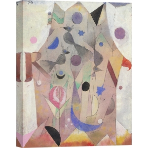 Cuadro abstracto en canvas. Paul Klee, Persian Nightingales