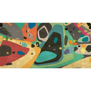 Quadro astratto moderno, stampa su tela. Alex Ingalls, Colorful Party