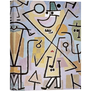 Cuadro abstracto en canvas. Paul Klee, Caprice in February