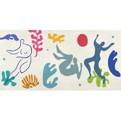 Matisse style print, Playing in the Waves det by  Atelier Deco