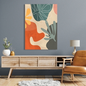 Art print and canvas, Summer leaves I (detail) by  Atelier Deco
