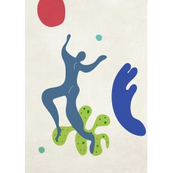 Quadro, stampa stile Matisse, Giocando tra le onde III