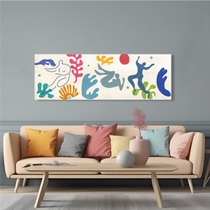 Matisse inspired art print, Playing in the Waves by  Atelier Deco