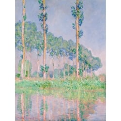Tableau sur toile, affiche Claude Monet Peupliers, effet rose, 1891