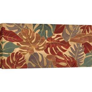 Cuadro en lienzo hojas modernas, Jungle Panel I de Eve C. Grant
