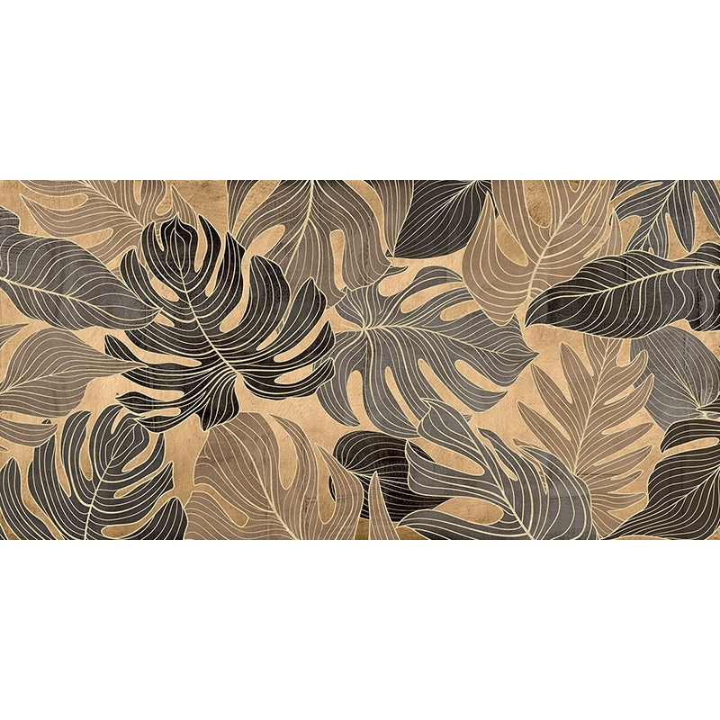 Cuadro en lienzo hojas modernas, Jungle Panel IV de Eve C. Grant